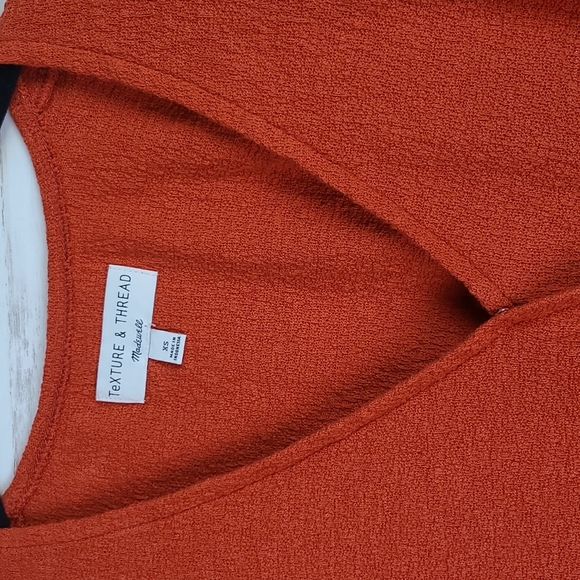 Madewell Texture & Thread Wrap-Tie Top - Picture 6 of 7